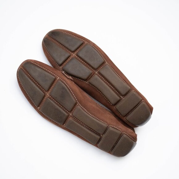 J.Crew Campbell Driving Loafers Women’s 7N Brown Suede Moccasins Made in Italy - Picture 8 of 11